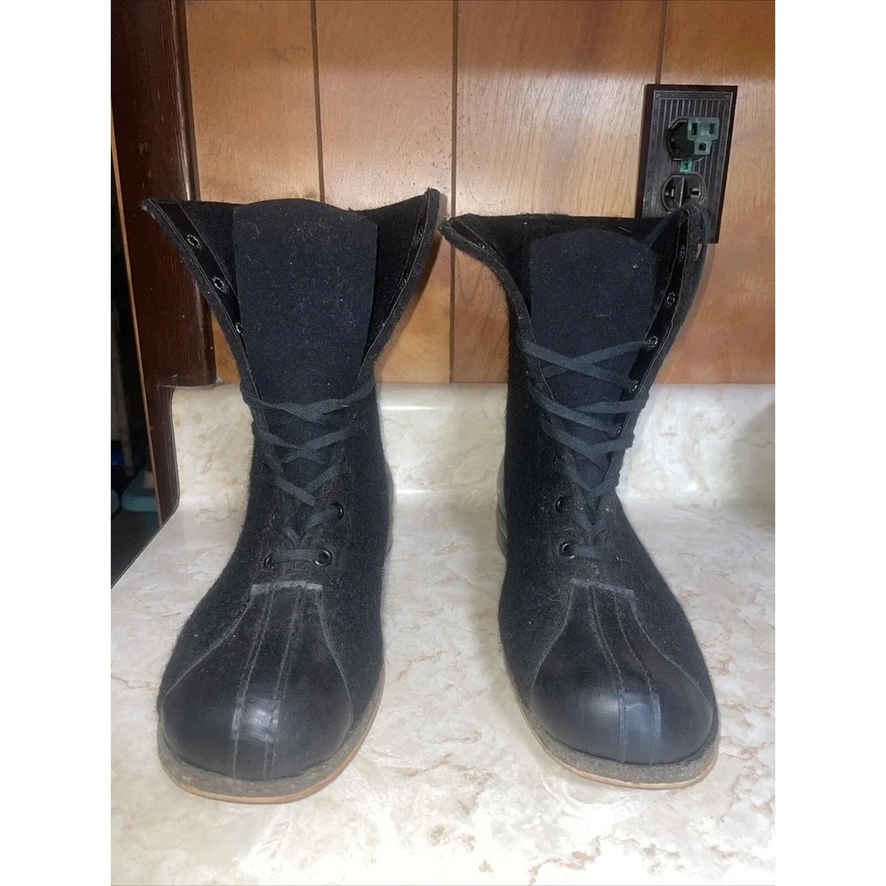 Vintage US Air Force Wool‎ Flight Aviation Flying Boots - BILTRIGHT-Duratex